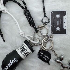 Supreme Black Boxing Glove Keychain